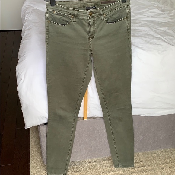 Club Monaco Sonica Denim Pant (Olive Colour) - Picture 5 of 15
